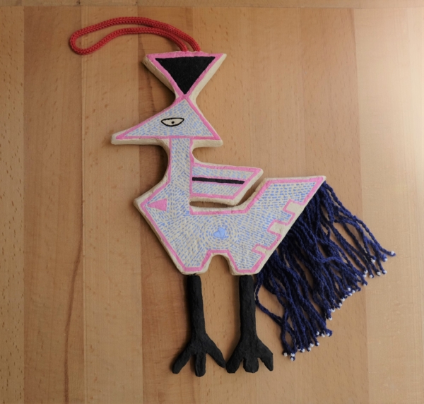 DSCF1594 600x572 - Papier-mache Hanging Ornament